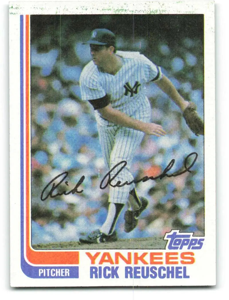 1982 Topps #405 Rick Reuschel EX Excellent New York Yankees Baseball Card - Baseball Card Single