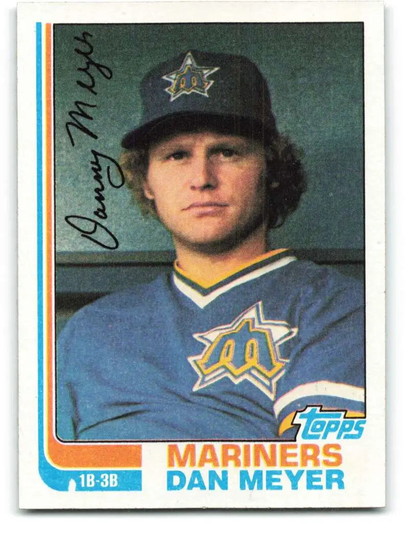 1982 Topps #413 Dan Meyer EX Excellent Seattle Mariners Baseball Card - Baseball Card Single