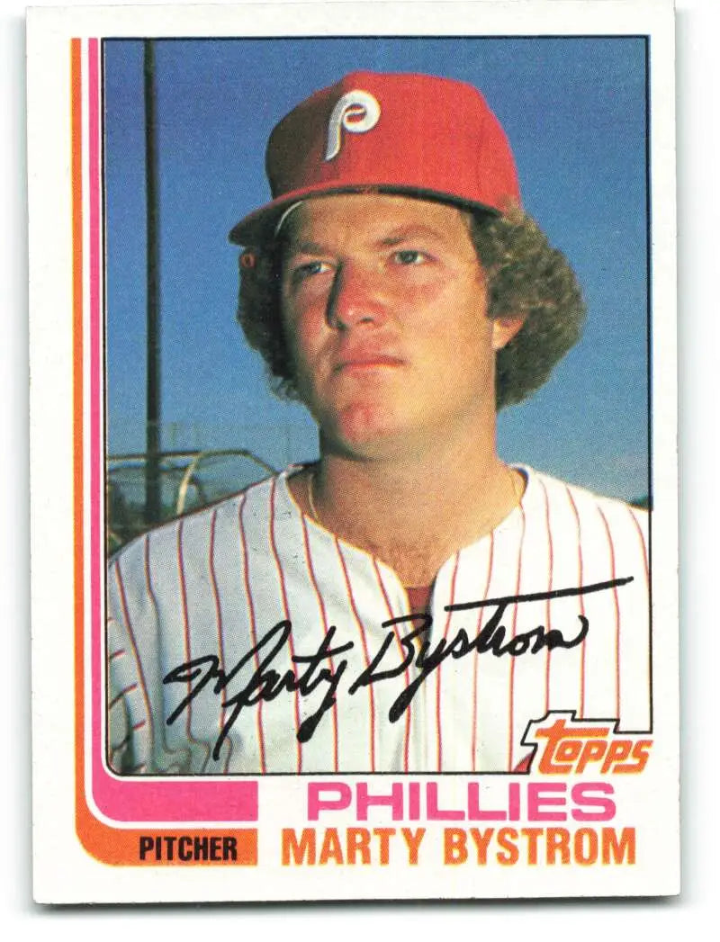 1982 Topps #416 Marty Bystrom EX Excellent Philadelphia Phillies Baseball Card - Baseball Card Single