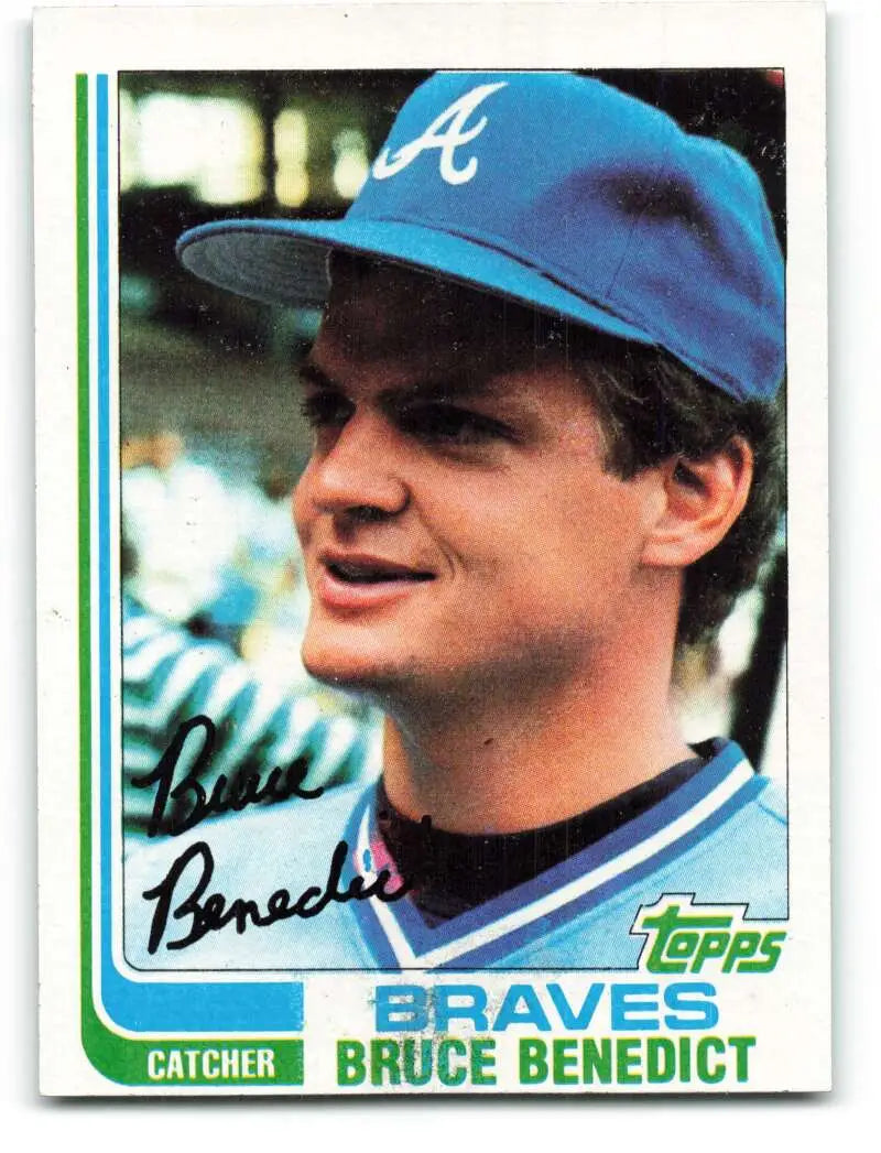 1982 Topps #424 Bruce Benedict EX Excellent Atlanta Braves Baseball Card - Baseball Card Single