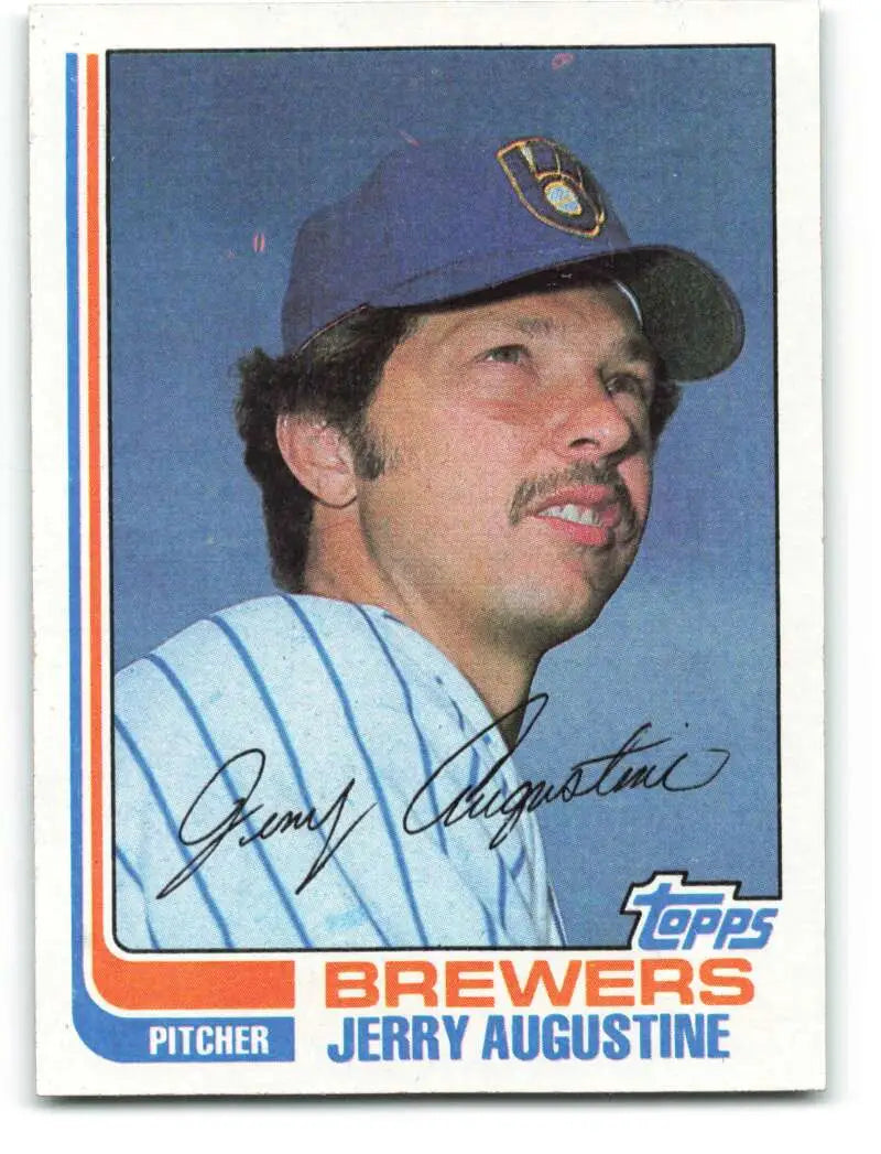 1982 Topps #46 Jerry Augustine EX Excellent Milwaukee Brewers Baseball Card - Baseball Card Single