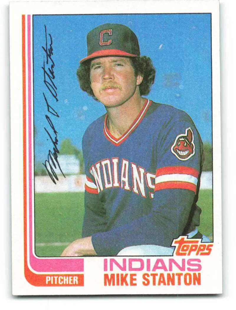 1982 Topps #473 Mike Stanton EX Excellent Cleveland Indians Baseball Card - Baseball Card Single