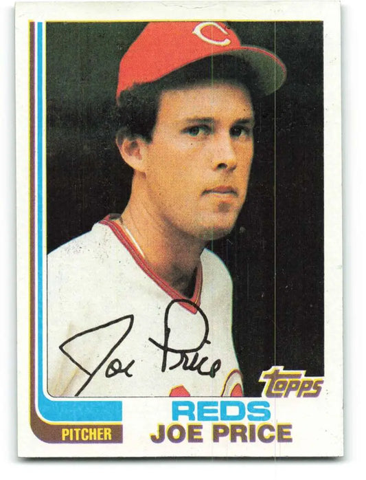 1982 Topps #492 Joe Price EX Excellent Cincinnati Reds Baseball Card - Baseball Card Single