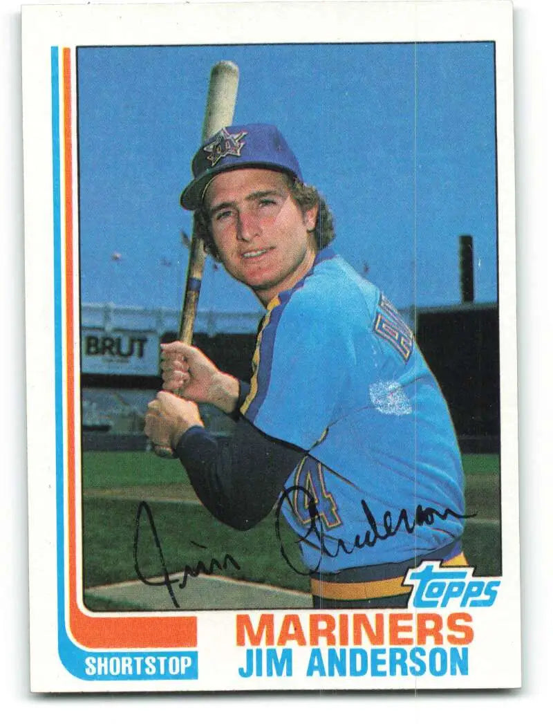 1982 Topps #497 Jim Anderson EX Excellent Seattle Mariners Baseball Card - Baseball Card Single