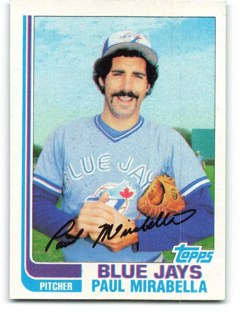 1982 Topps #499 Paul Mirabella EX Excellent Toronto Blue Jays Baseball Card - Baseball Card Single