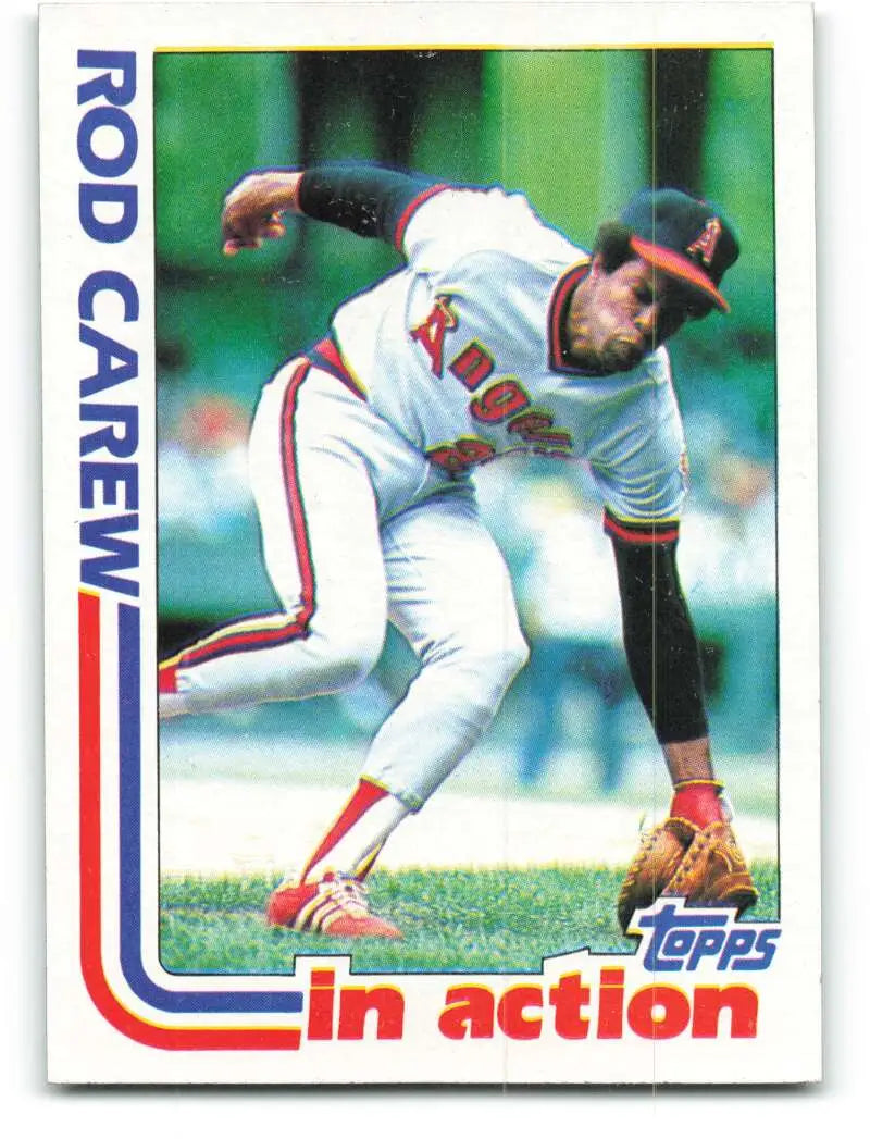 1982 Topps #501 Rod Carew EX Excellent California Angels Baseball Card - Baseball Card Single