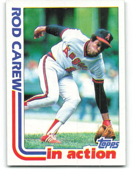 1982 Topps #501 Rod Carew EX Excellent California Angels Baseball Card - Baseball Card Single