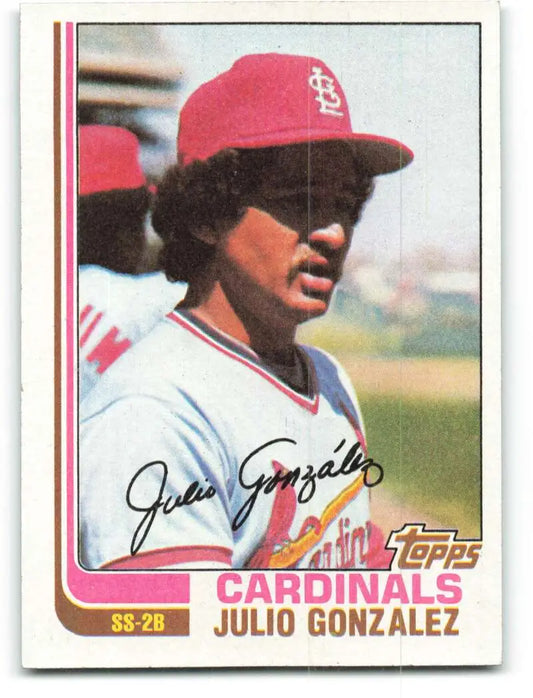 1982 Topps #503 Julio Gonzalez EX Excellent St. Louis Cardinals Baseball Card - Baseball Card Single