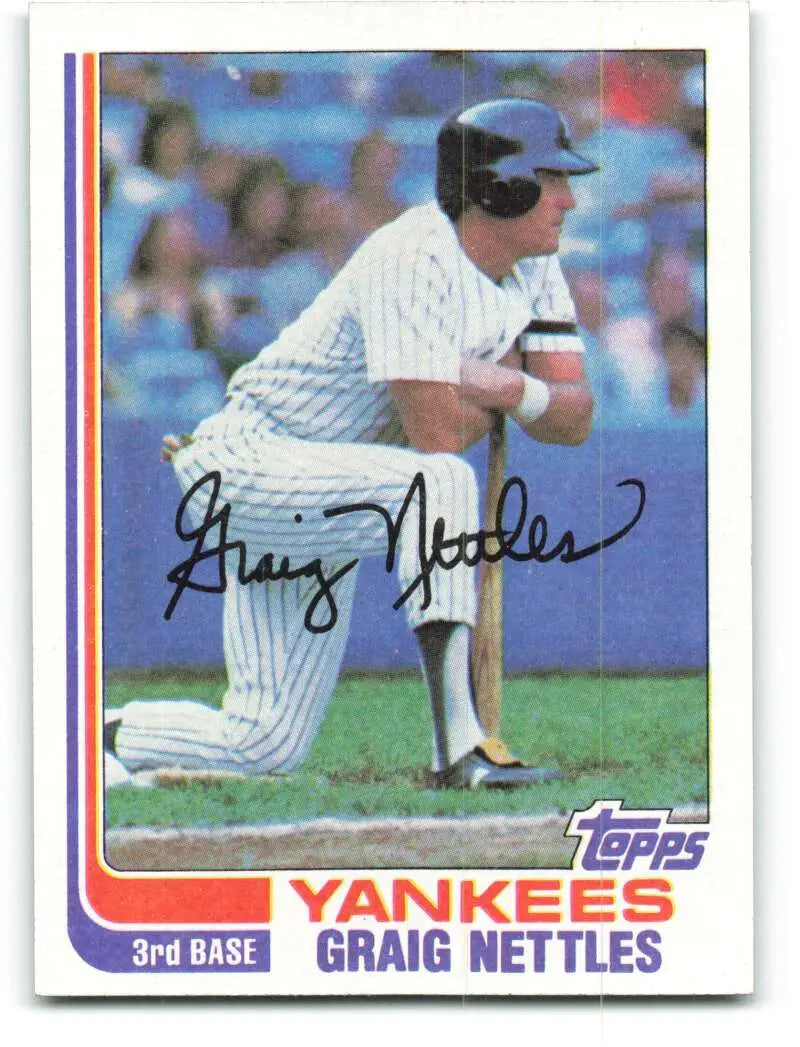 1982 Topps #505 Graig Nettles EX Excellent New York Yankees Baseball Card - Baseball Card Single