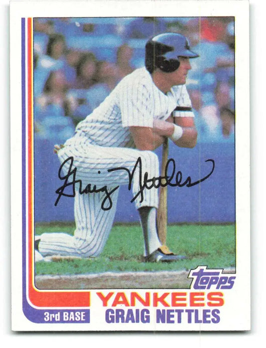 1982 Topps #505 Graig Nettles EX Excellent New York Yankees Baseball Card - Baseball Card Single