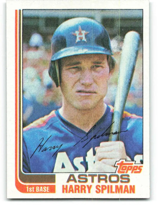 1982 Topps #509 Harry Spilman EX Excellent Houston Astros Baseball Card - Baseball Card Single