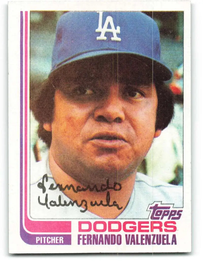 1982 Topps #510 Fernando Valenzuela EX Excellent Los Angeles Dodgers Baseball Card - Baseball Card Single
