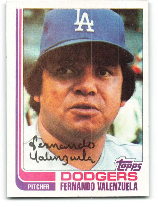 1982 Topps #510 Fernando Valenzuela EX Excellent Los Angeles Dodgers Baseball Card - Baseball Card Single