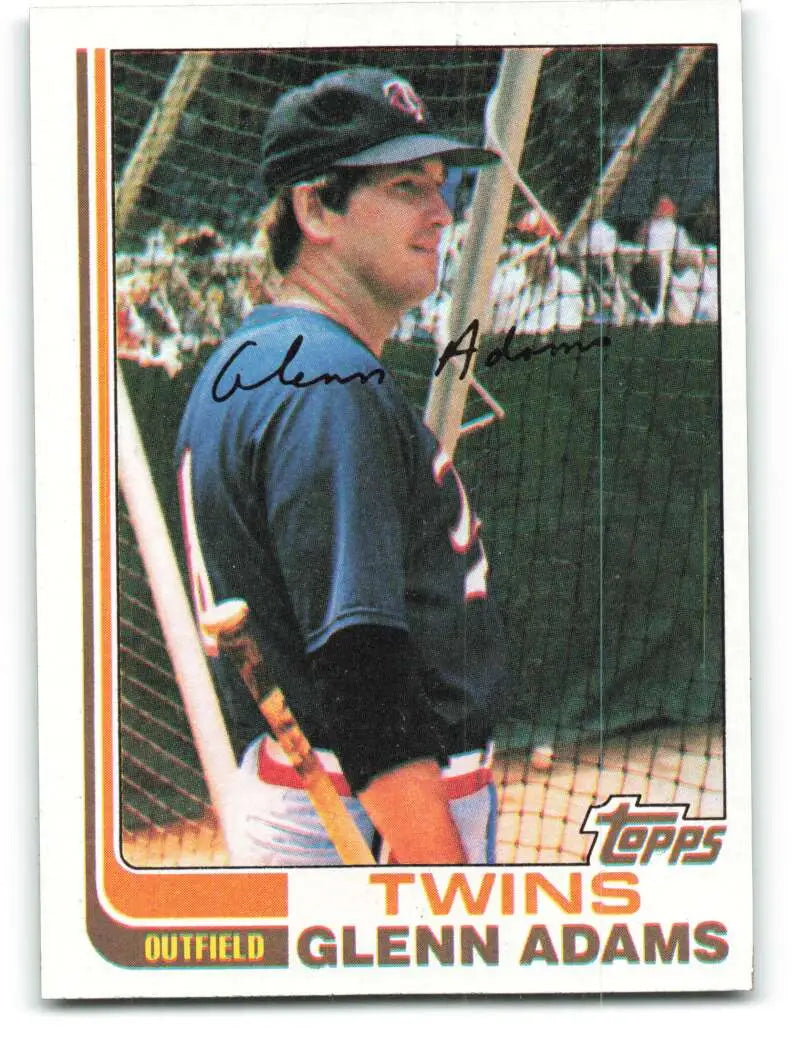1982 Topps #519 Glenn Adams EX Excellent Minnesota Twins Baseball Card - Baseball Card Single