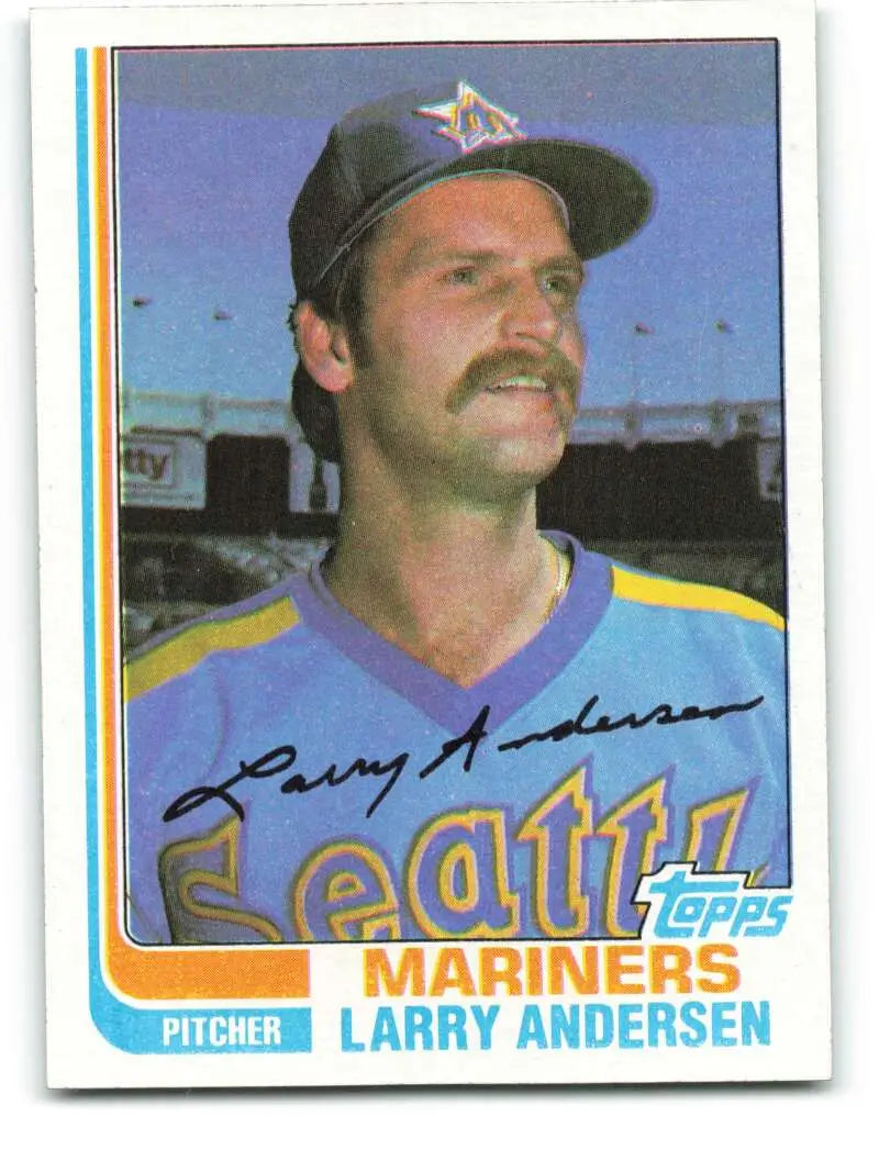 1982 Topps #52 Larry Andersen EX Excellent Seattle Mariners Baseball Card - Baseball Card Single