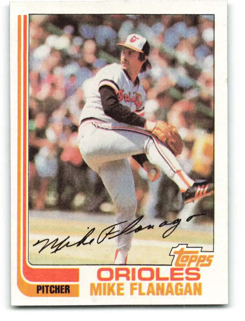 1982 Topps #520 Mike Flanagan EX Excellent Baltimore Orioles Baseball Card - Baseball Card Single