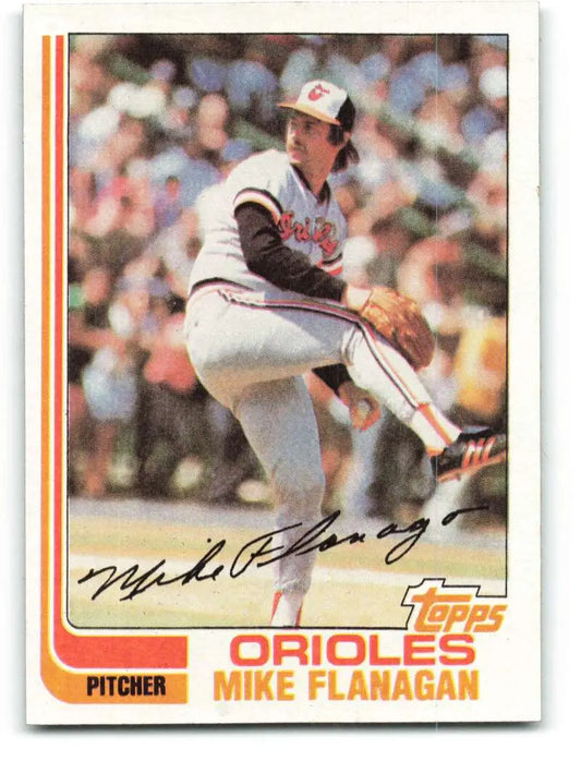 1982 Topps #520 Mike Flanagan EX Excellent Baltimore Orioles Baseball Card - Baseball Card Single