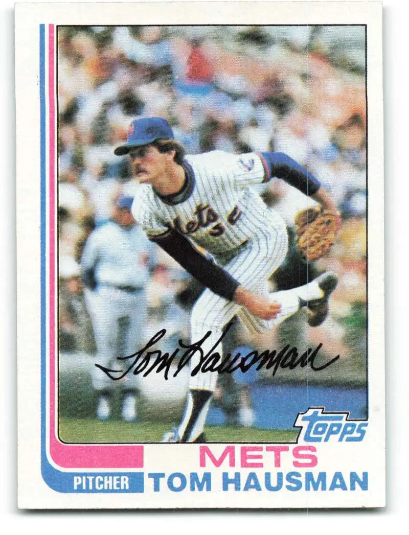 1982 Topps #524 Tom Hausman EX Excellent New York Mets Baseball Card - Baseball Card Single