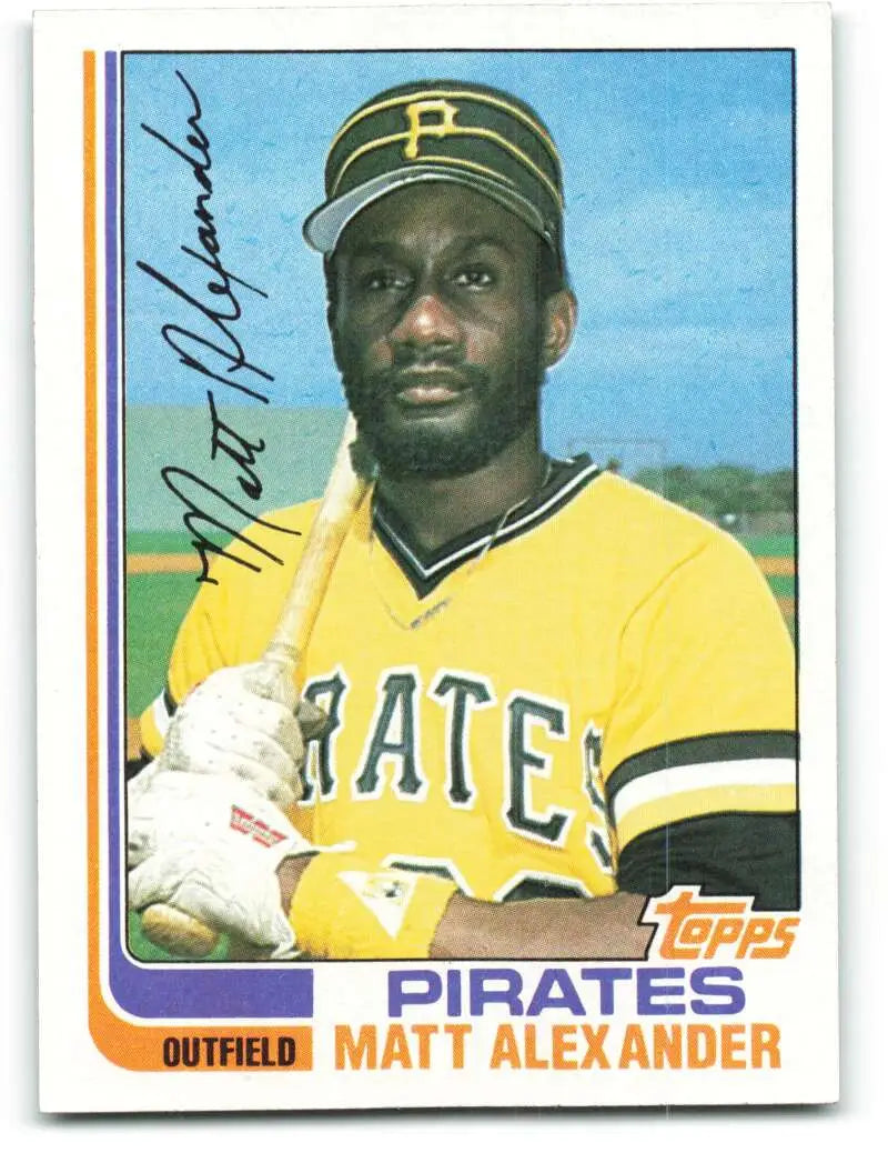 1982 Topps #528 Matt Alexander EX Excellent Pittsburgh Pirates Baseball Card - Baseball Card Single