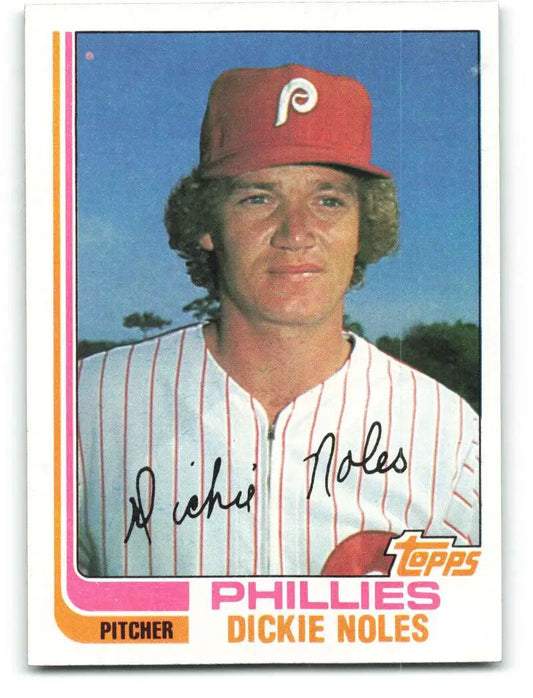 1982 Topps #530 Dickie Noles EX Excellent Philadelphia Phillies Baseball Card - Baseball Card Single