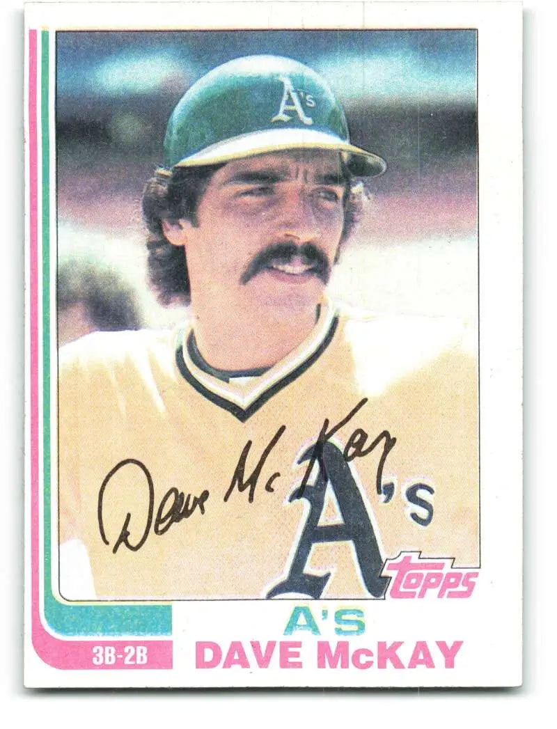 1982 Topps #534 Dave McKay EX Excellent Oakland Athletics Baseball Card - Baseball Card Single