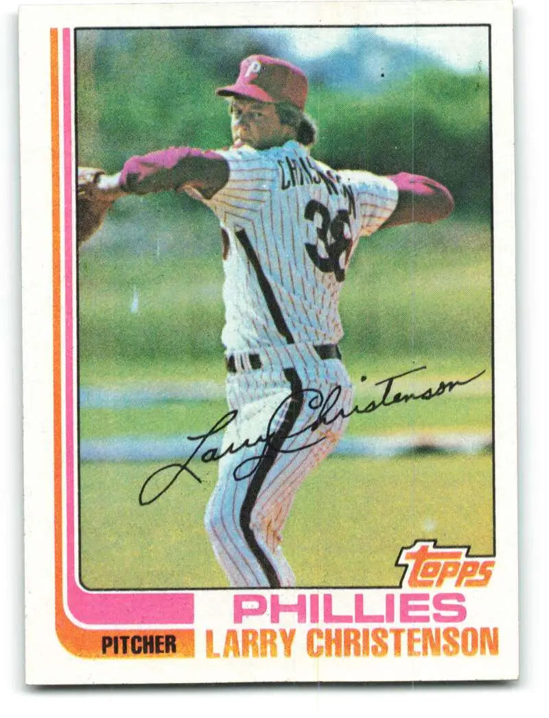 1982 Topps #544 Larry Christenson EX Excellent Philadelphia Phillies Baseball Card - Baseball Card Single