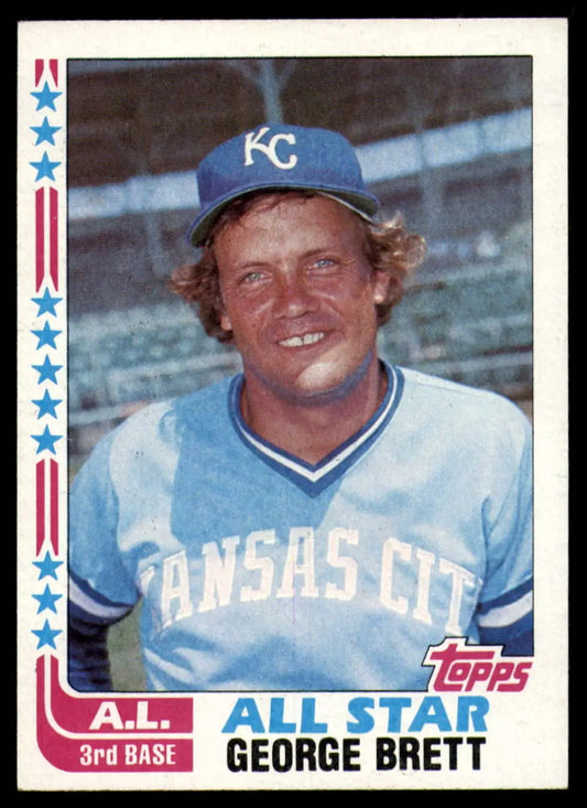 1982 Topps #549 George Brett EX Excellent Kansas City Royals Baseball Card - Baseball Card Single