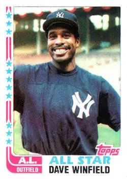 1982 Topps #553 Dave Winfield EX Excellent New York Yankees Baseball Card - Baseball Card Single