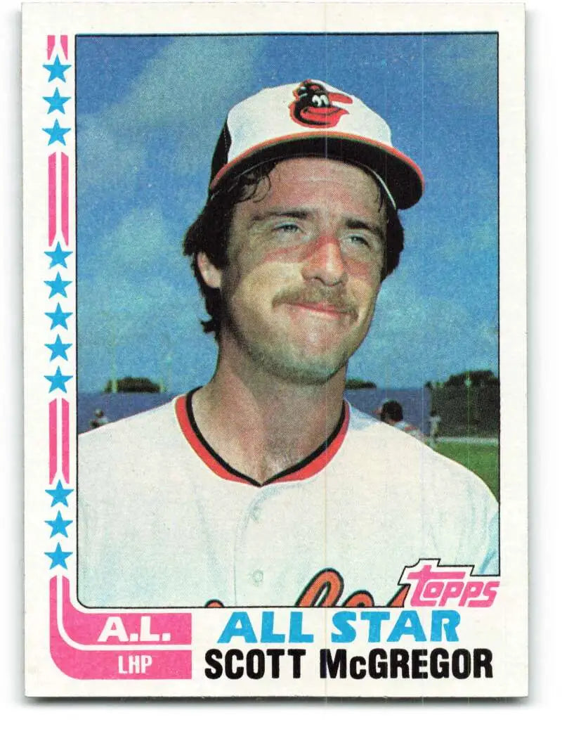 1982 Topps #555 Scott McGregor EX Excellent Baltimore Orioles Baseball Card - Baseball Card Single