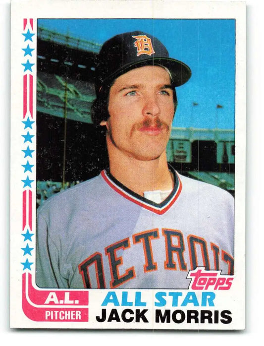 1982 Topps #556 Jack Morris EX Excellent Detroit Tigers Baseball Card - Baseball Card Single