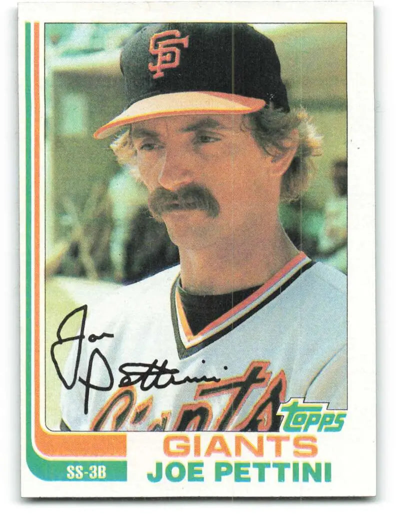 1982 Topps #568 Joe Pettini EX Excellent San Francisco Giants Baseball Card - Baseball Card Single