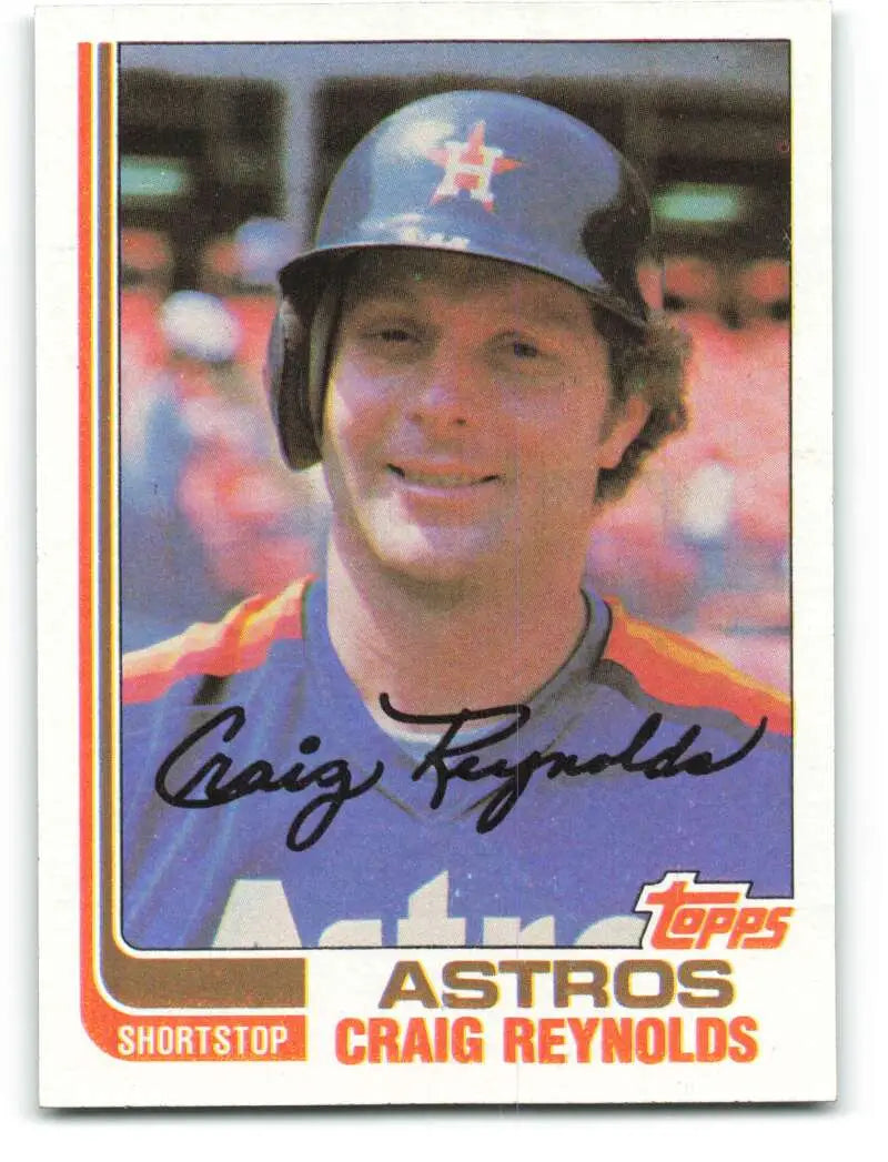 1982 Topps #57 Craig Reynolds EX Excellent Houston Astros Baseball Card - Baseball Card Single