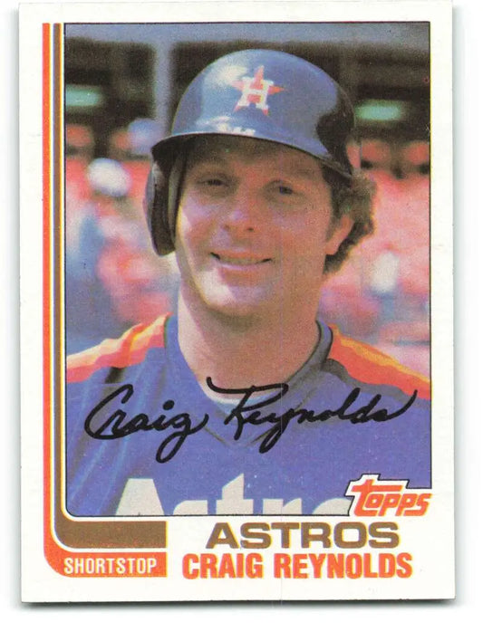 1982 Topps #57 Craig Reynolds EX Excellent Houston Astros Baseball Card - Baseball Card Single