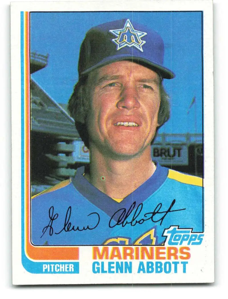 1982 Topps #571 Glenn Abbott EX Excellent Seattle Mariners Baseball Card - Baseball Card Single