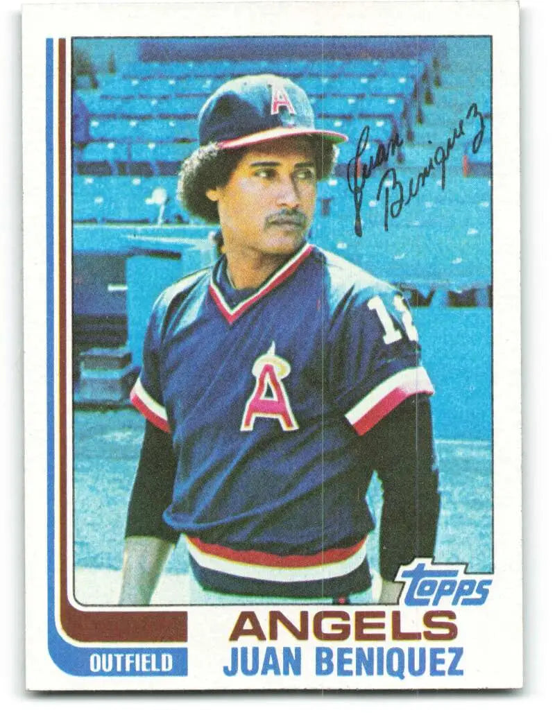 1982 Topps #572 Juan Beniquez EX Excellent California Angels Baseball Card - Baseball Card Single