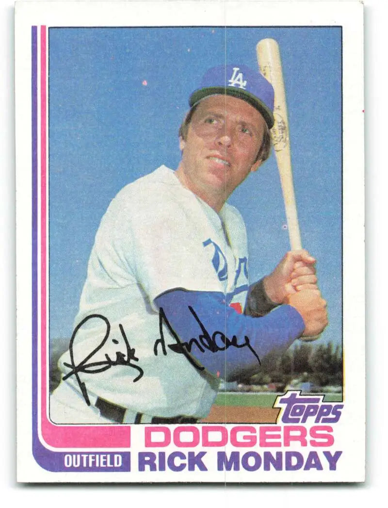 1982 Topps #577 Rick Monday EX Excellent Los Angeles Dodgers Baseball Card - Baseball Card Single