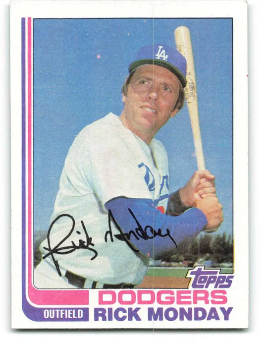 1982 Topps #577 Rick Monday EX Excellent Los Angeles Dodgers Baseball Card - Baseball Card Single
