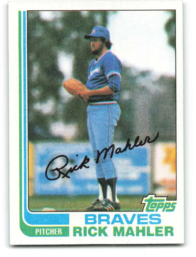 1982 Topps #579 Rick Mahler EX Excellent RC Rookie Atlanta Braves Baseball Card - Baseball Card Single