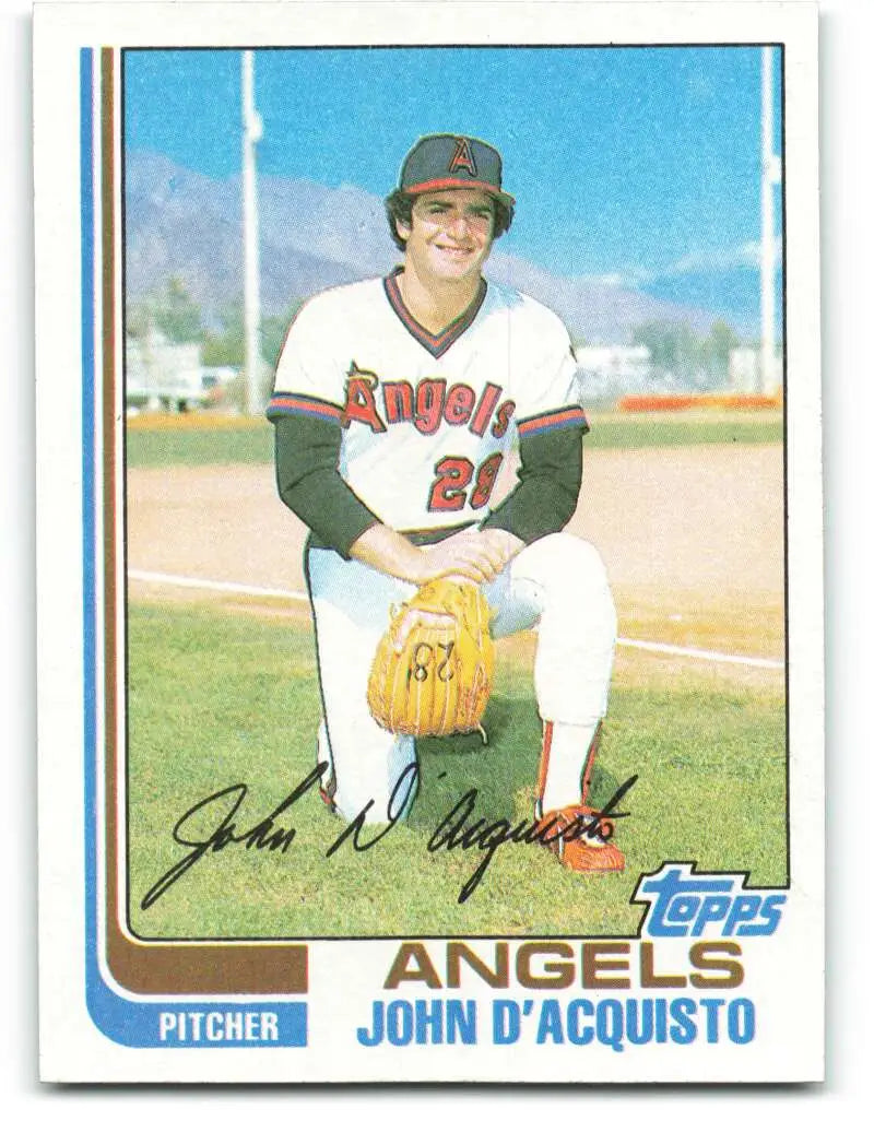 1982 Topps #58 John D’Acquisto EX Excellent California Angels Baseball Card - Baseball Card Single