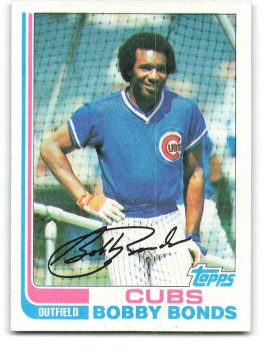 1982 Topps #580 Bobby Bonds EX Excellent Chicago Cubs Baseball Card - Baseball Card Single