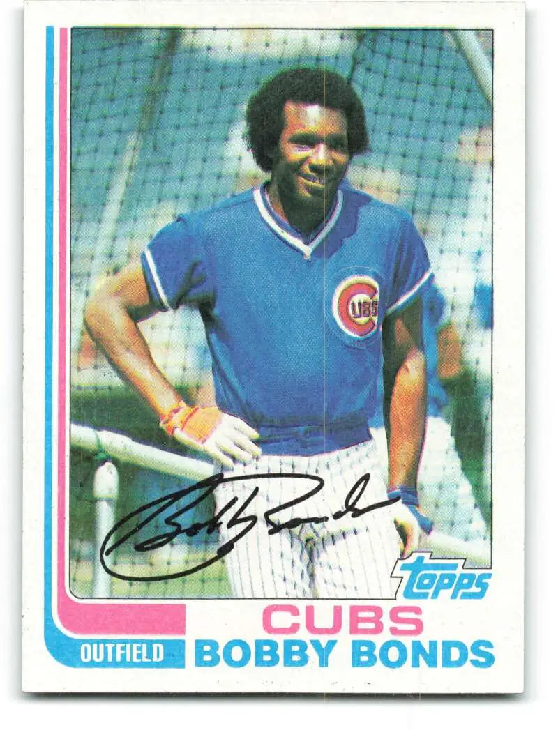 1982 Topps #580 Bobby Bonds EX Excellent Chicago Cubs Baseball Card - Baseball Card Single