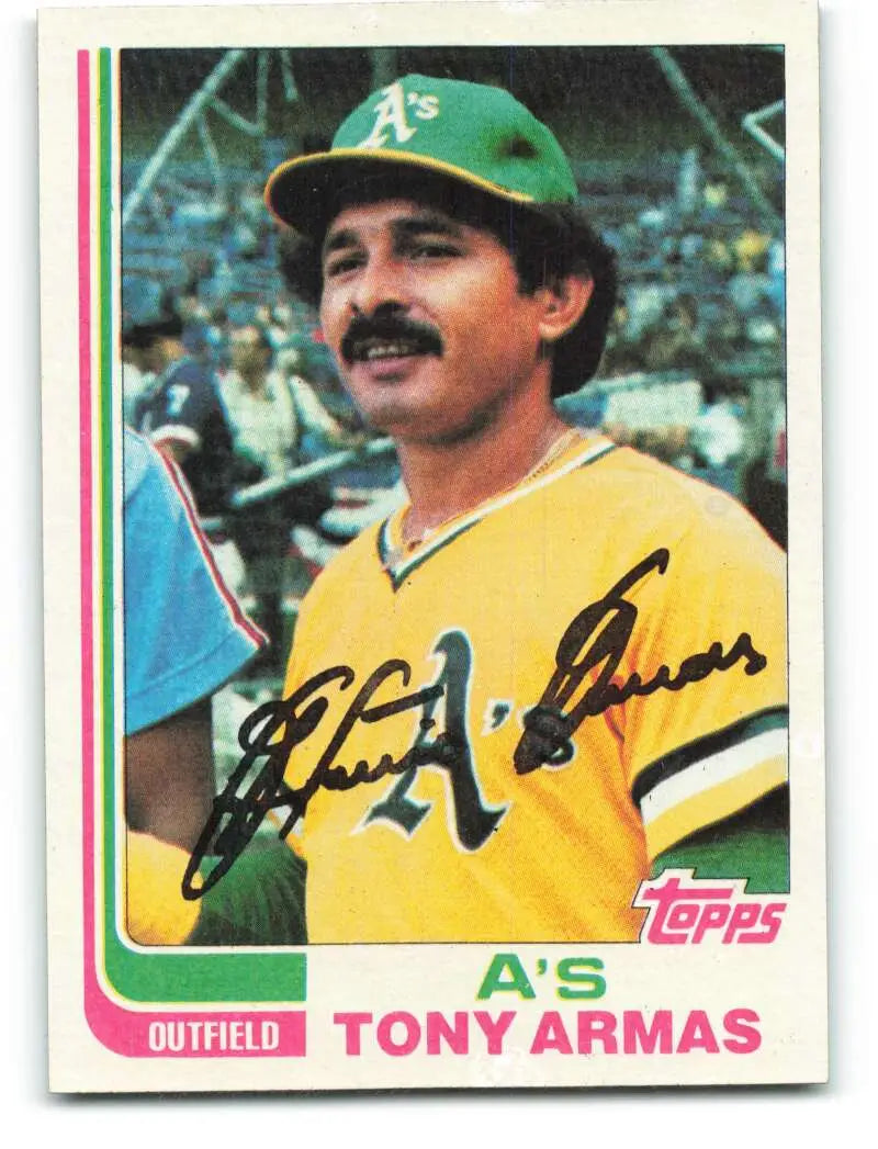 1982 Topps #60 Tony Armas EX Excellent Oakland Athletics Baseball Card - Baseball Card Single