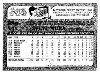 1982 Topps #641 Steve Mura