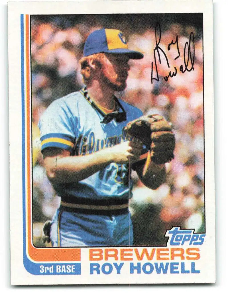 1982 Topps #68 Roy Howell EX Excellent Milwaukee Brewers Baseball Card - Baseball Card Single