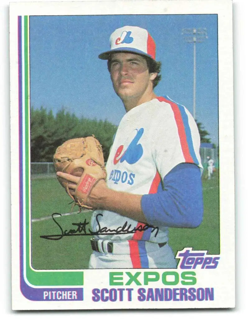 1982 Topps #7 Scott Sanderson EX Excellent Montreal Expos Baseball Card - Baseball Card Single