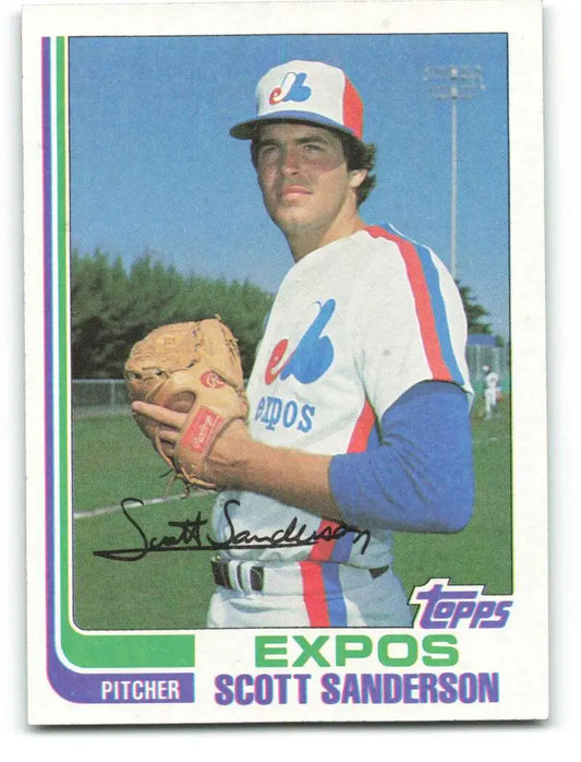 1982 Topps #7 Scott Sanderson EX Excellent Montreal Expos Baseball Card - Baseball Card Single