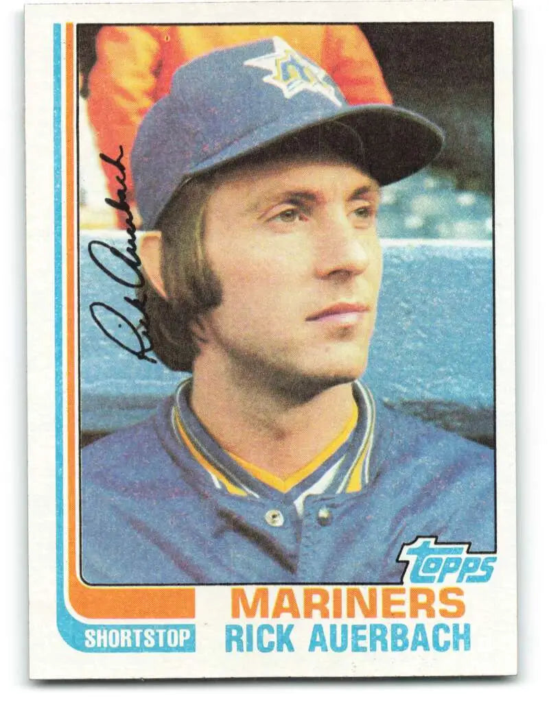 1982 Topps #72 Rick Auerbach EX Excellent Seattle Mariners Baseball Card - Baseball Card Single