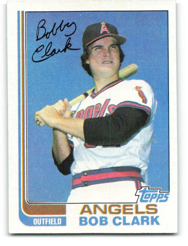 1982 Topps #74 Bobby Clark EX Excellent California Angels Baseball Card - Baseball Card Single