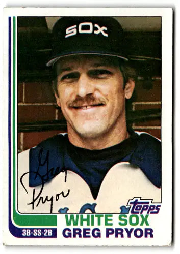 1982 Topps #76 Greg Pryor EX Excellent White Sox - Baseball Card Single