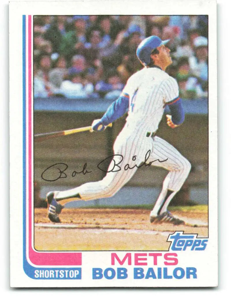 1982 Topps #79 Bob Bailor EX Excellent New York Mets Baseball Card - Baseball Card Single